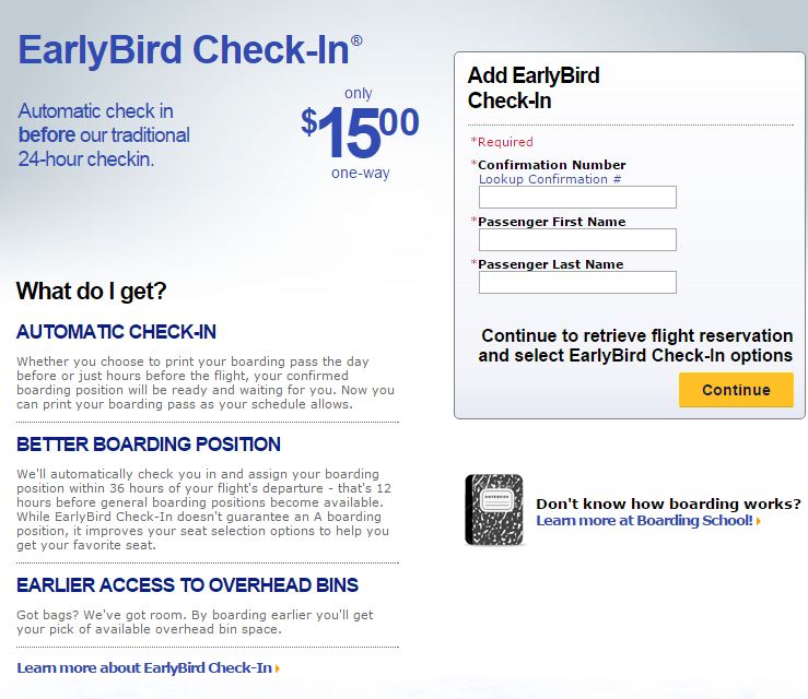 When is the earliest that you can check-in for a U.S. Airways flight?