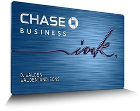 a close-up of a blue credit card