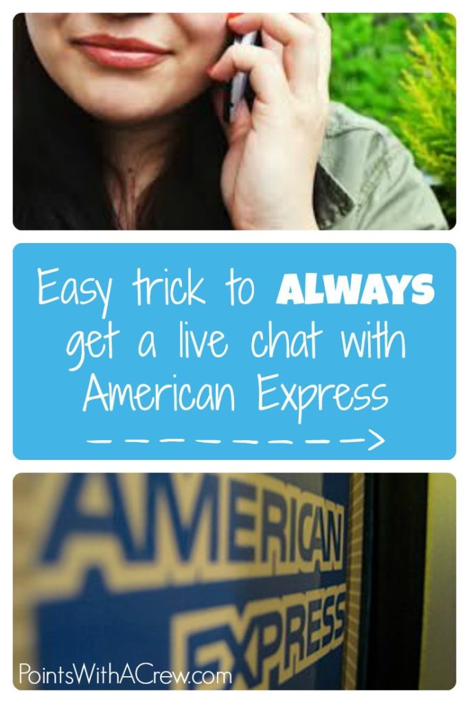 Check out this easy trick to always get a live chat with American Express