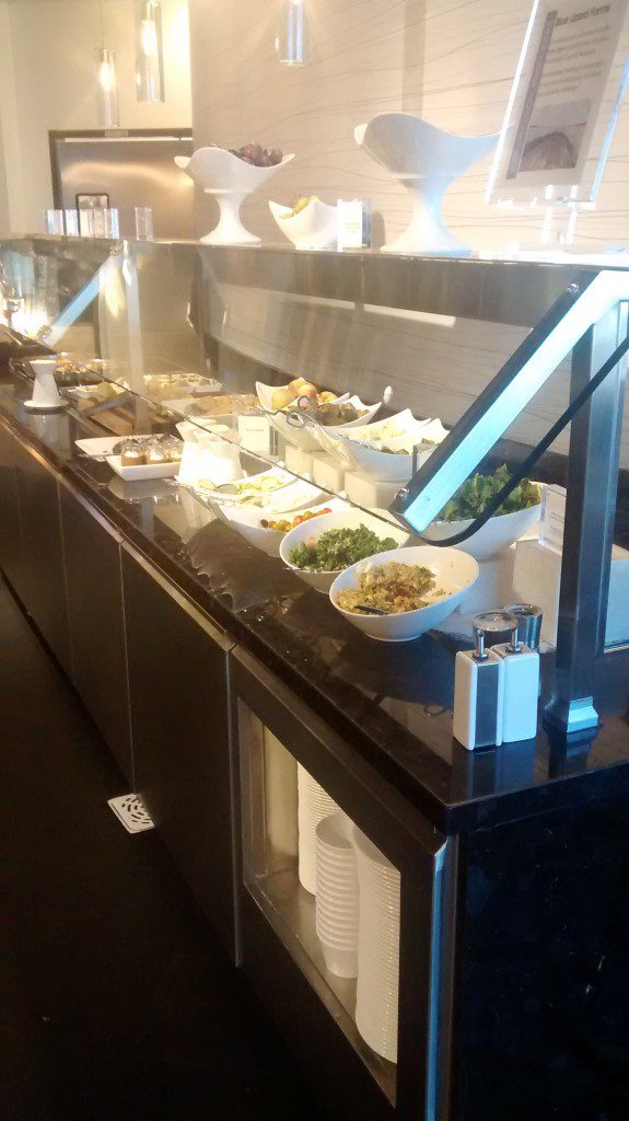 Buffet at the Amex Centurion Lounge