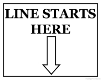 line-starts-here-sign