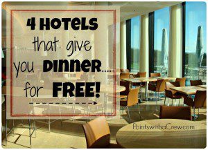 Looking for hotel dinner ideas? Try on of these hotel chains that give food at dinner FOR FREE!