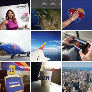 a collage of images of a woman and a plane