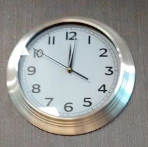 a clock on a wall