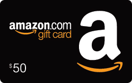 a black and white gift card