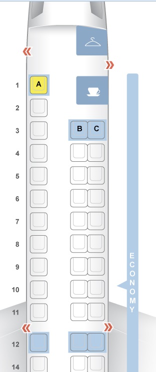 Embraer Seating Chart