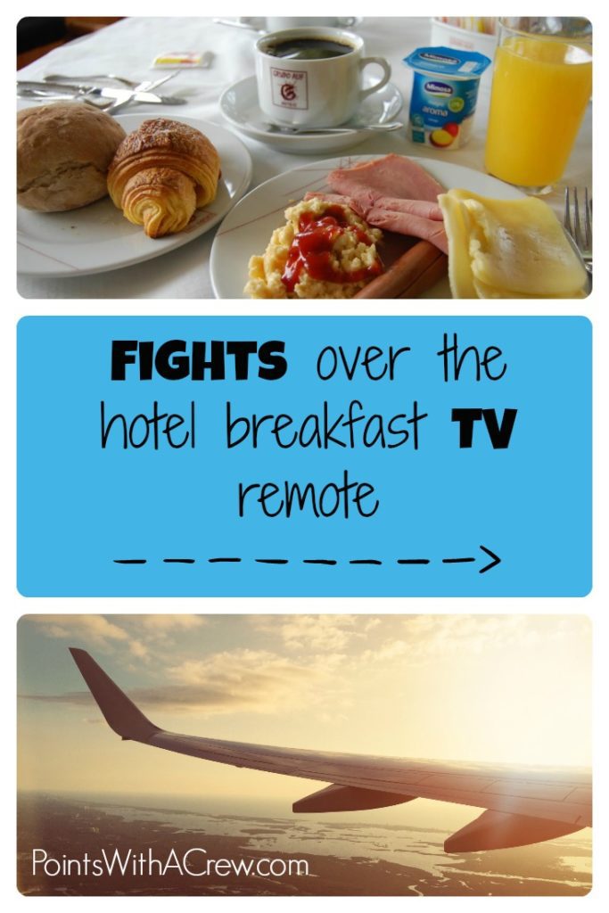 Have you ever fought over the hotel breakfast TV remote?