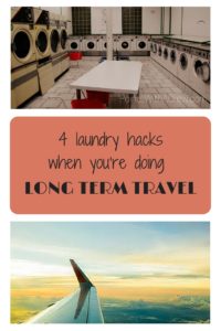Here's 4 laundry hacks that will keep your clothes clean (and not smelly!) when you're traveling long term!