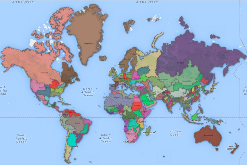 world-map-redrawn