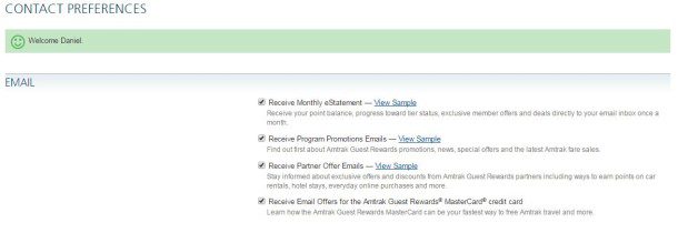 500 bonus Amtrak points for opting in to emails (targeted?) - Points ...