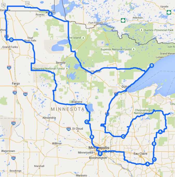 Planning A Minnesota Wisconsin Manitoba North Dakota