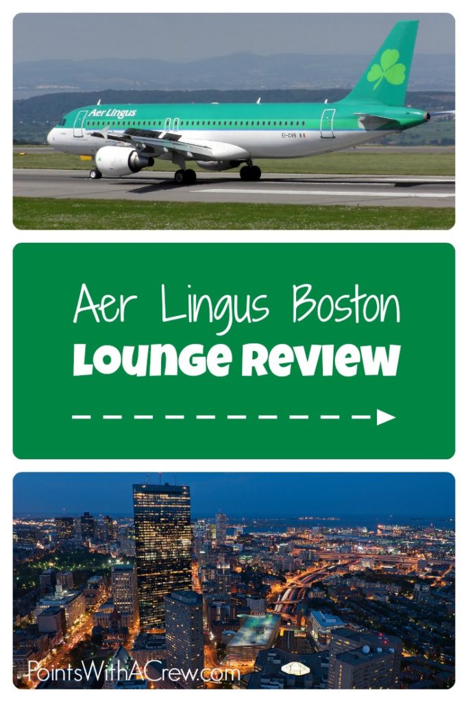 The Aer Lingus Boston lounge was a nice spot to spend a few hours before our flight. The amenities consisted of...