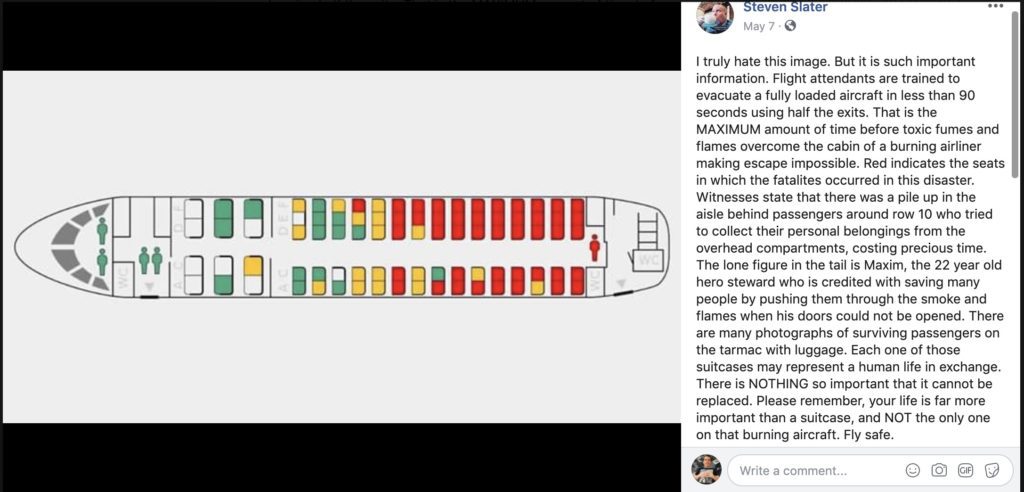 a plane seat diagram with red yellow and green seats