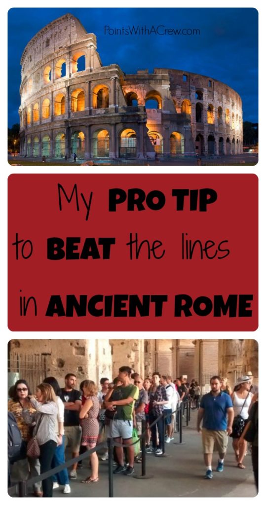 The Colosseum is one of the best things to do in Rome Italy - here's my #1 travel tip on how to skip the lines.... for FREE!