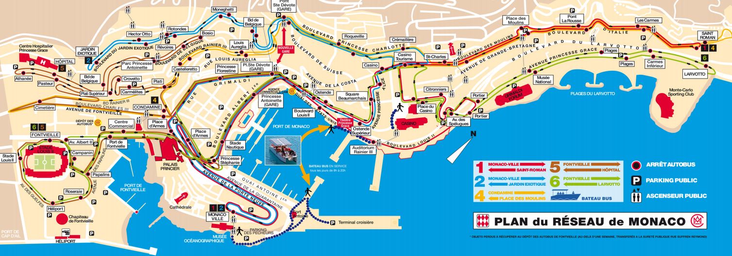 monaco tourist bus map