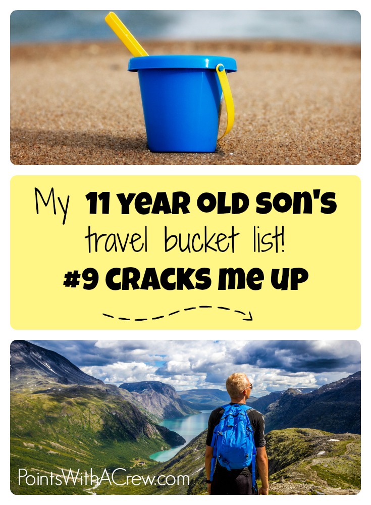 Here is my 11 year old kids bucket list - has some great ideas for teens, friends and summer travel