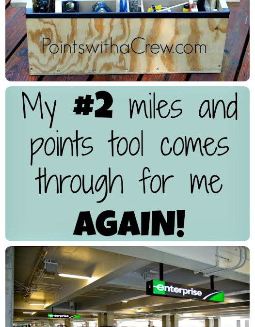 My #2 miles and points tool comes through for me AGAIN!