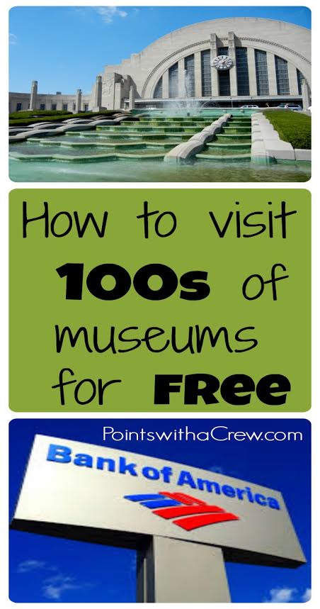 Want to visit free museums? The Bank of America Museums on Us program gives you a free museum day each month!