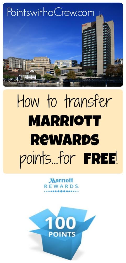 Looking for a Marriott hotel stay? Find out how to transfer Marriott Rewards points and combine them with a spouse for FREE!