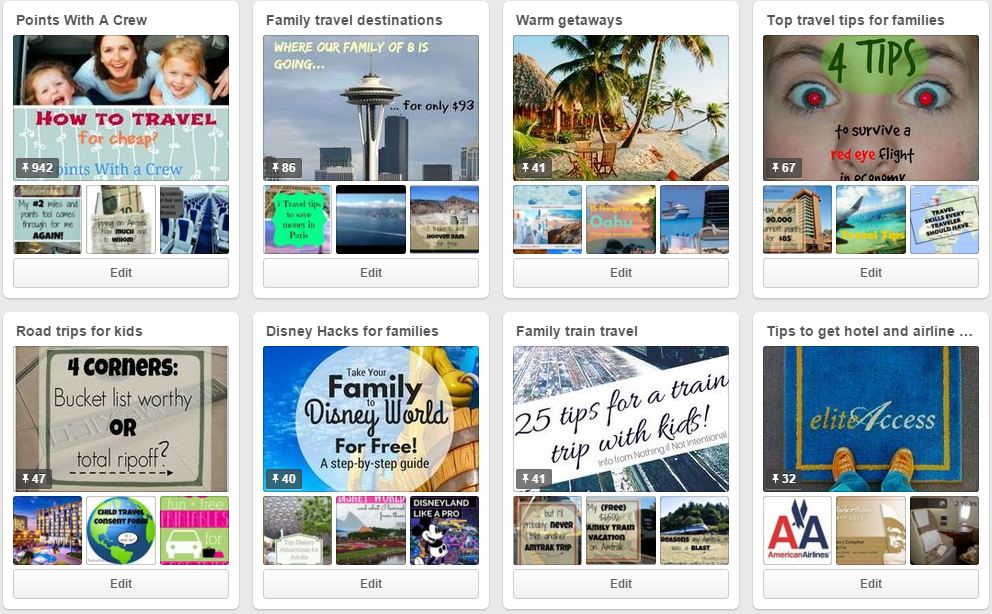 Top Travel Hacking boards on Pinterest