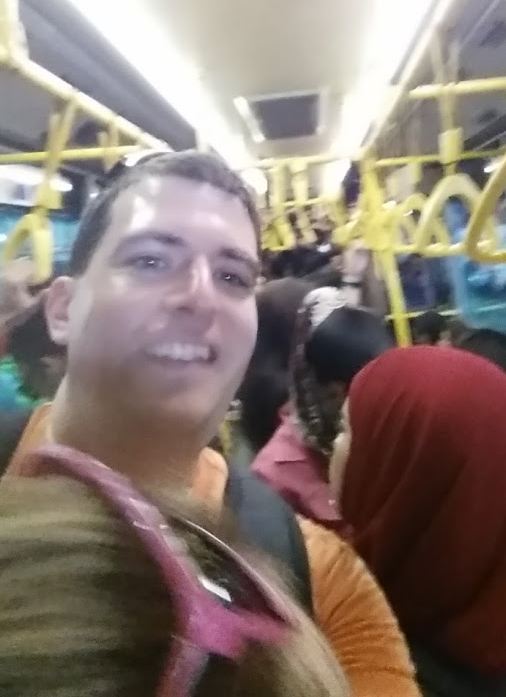 Crowded bus selfie!