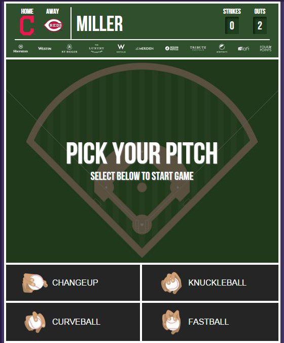 SPG Get in the Game online game – win Starpoints, gift cards and more – play every day through March 18th