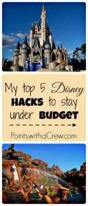 My top 5 Disney World tips if you want to use tricks to stay under your budget at any of the Disneyland parks!