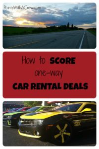 Top tips on how to get cheap one way car rental deals for road trips and other travel!