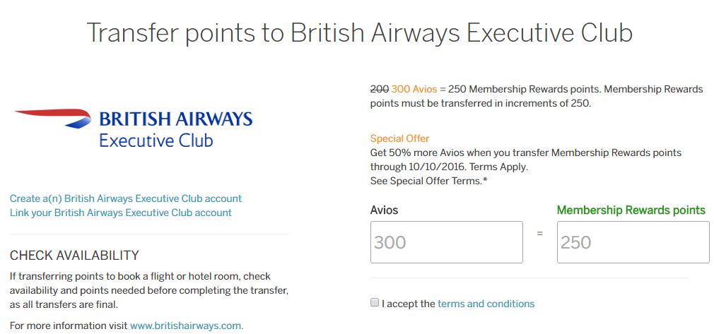 amex-british-airways-transfer-bonus