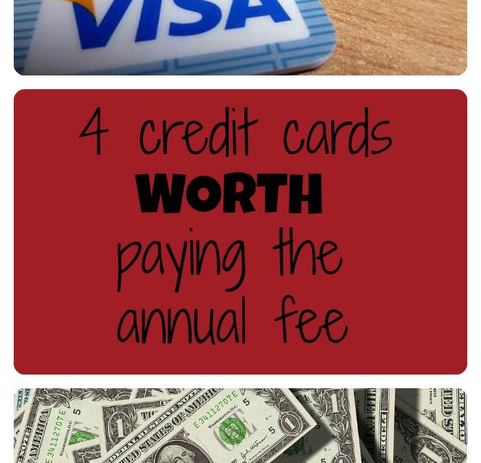The 4 credit cards I will pay the annual fee on