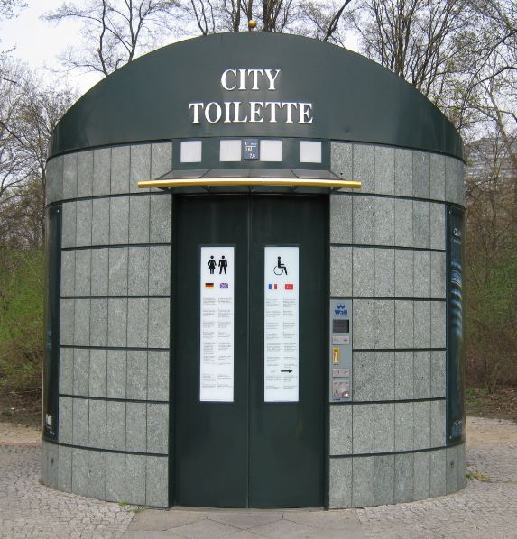 Pay Toilet in Berlin - from Wikimedia Commons