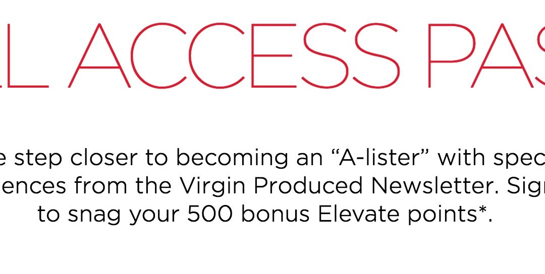 500 Virgin America points in about 10 seconds (…. again!)
