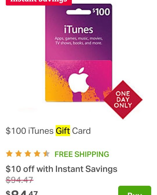 Flash gift card sale at Sams Club