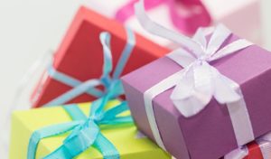 a group of wrapped presents