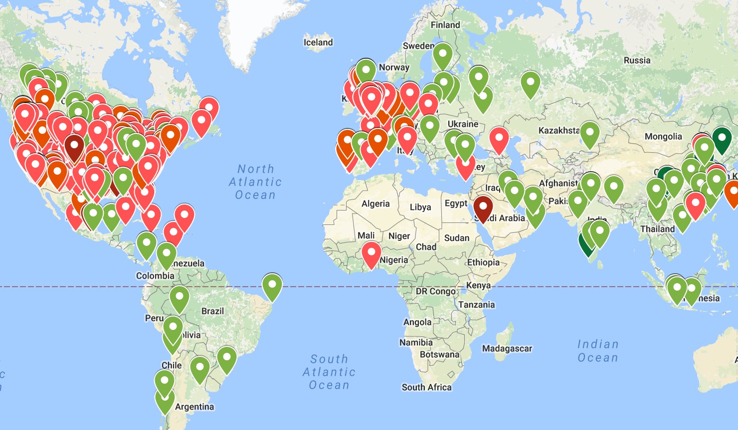 Complete Map And Sortable Table Of All 653 Ihg Category Changes