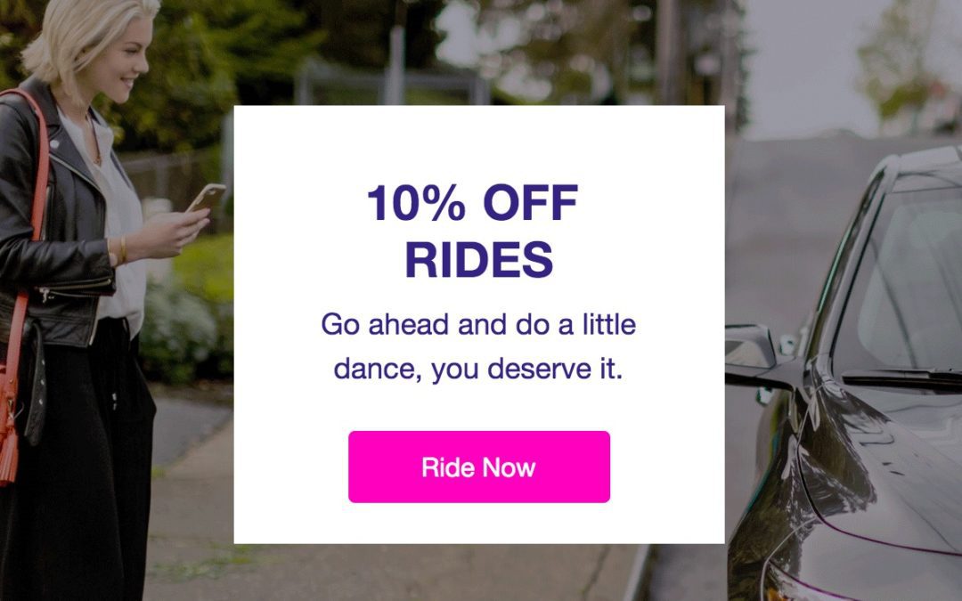 (Targeted?) 10% off Lyft rides