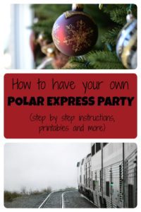 Here are 5 fun Polar Express party ideas for kids, with free printable invitations, games, decorations, Christmas food recipes, signs and other fun activities