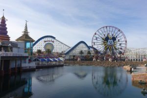 Disney California Adventure with a ferris wheel and a large ferris wheel