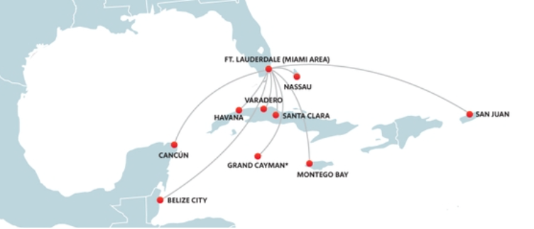 Southwest Caribbean routes