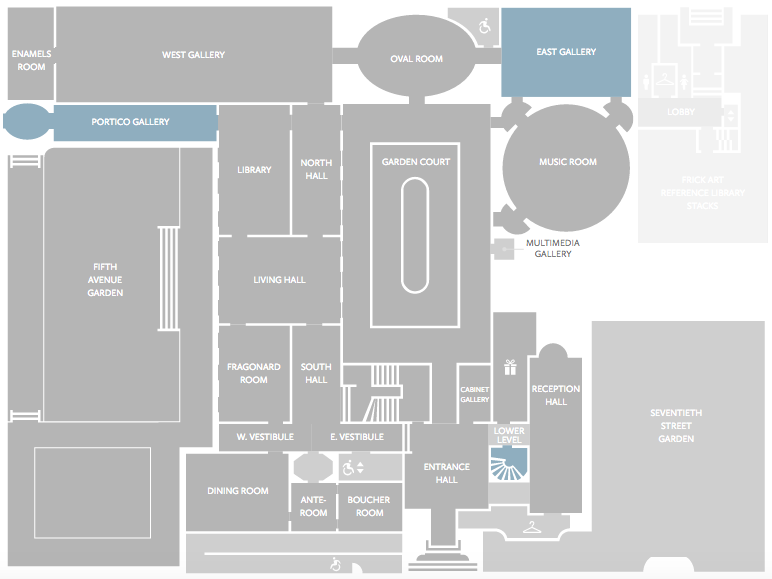 Floorplan of The Frick Collection, courtesy of frick.org, 4 Reasons to visit The Frick Collection
