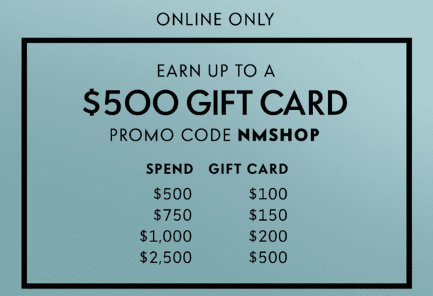 Neiman Marcus Gift Card Points With A Crew