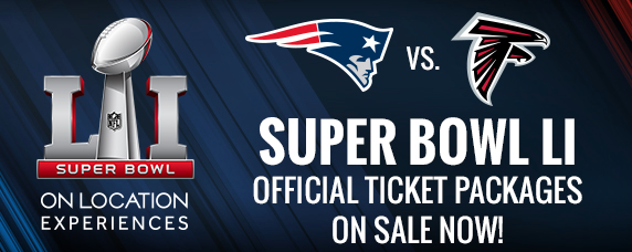 Official Super Bowl LI tickets package on sale and a discount from ScoreBig