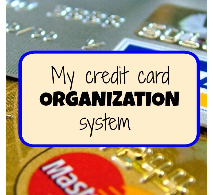 Here’s my gift and credit card organizer system
