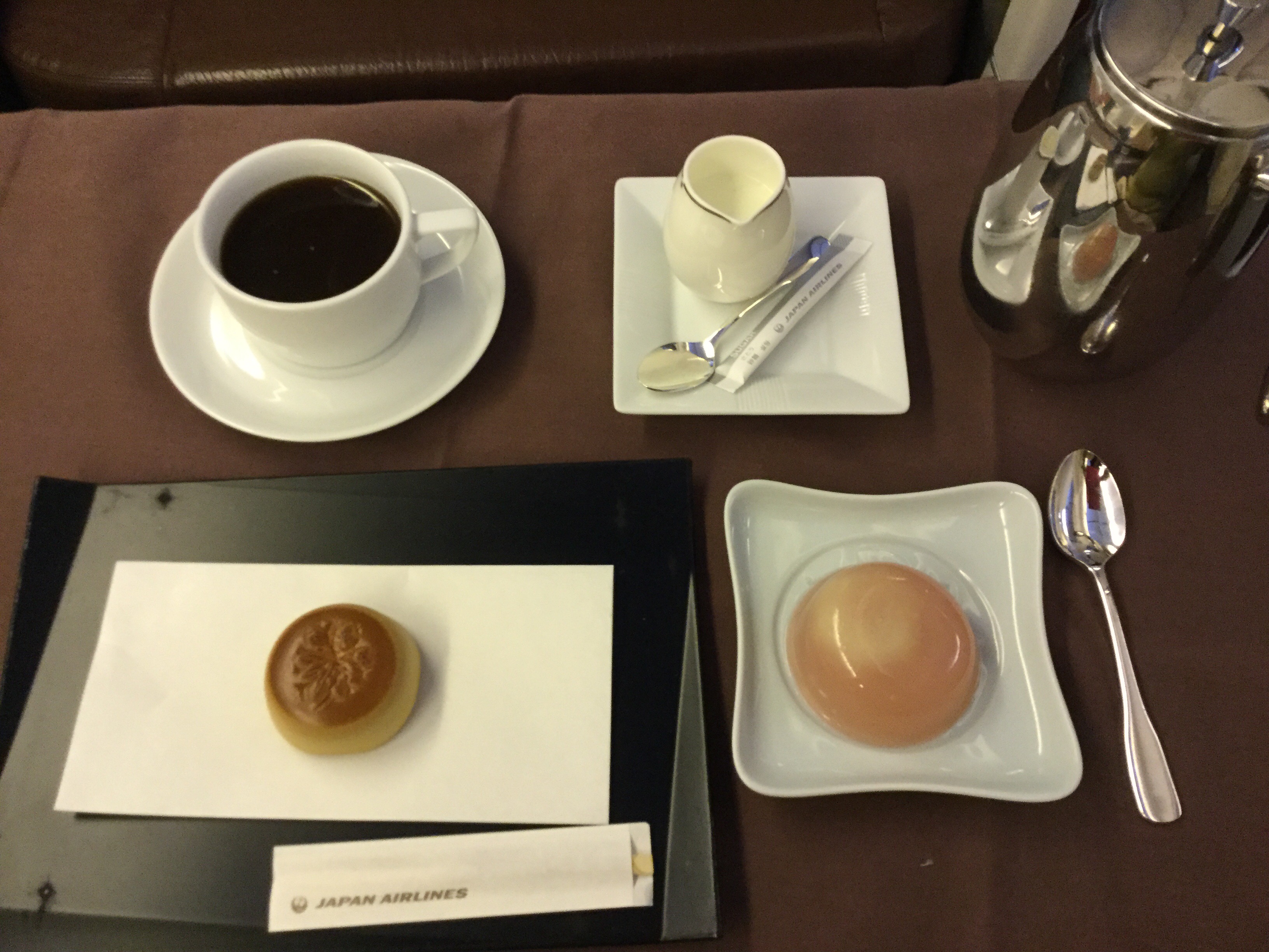 JAL First Class dessert
