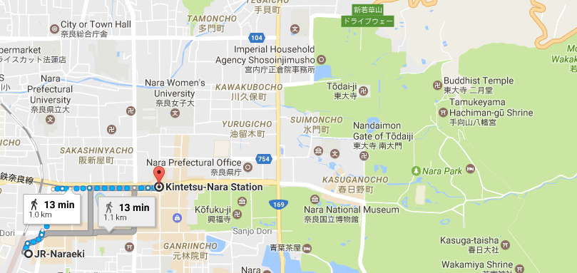 Nara Park Map
