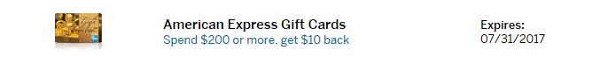 Amex Offer AmexGiftCard
