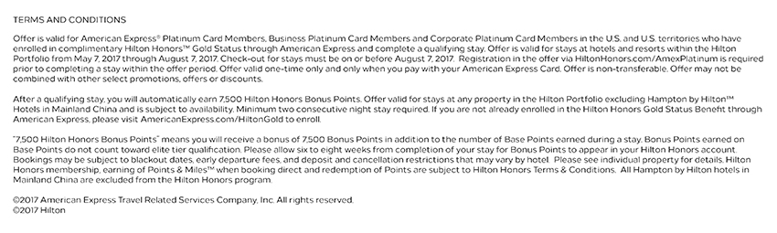 Hilton Offer Terms
