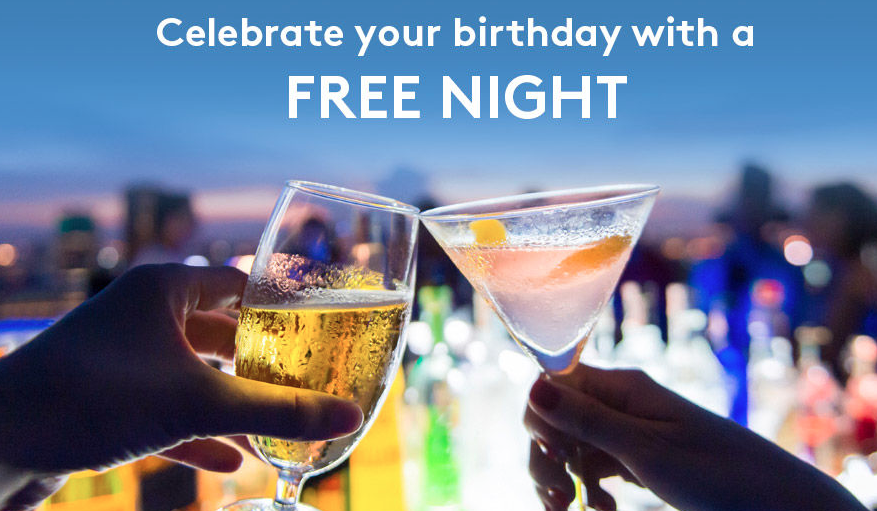 Marriott Birthday free night