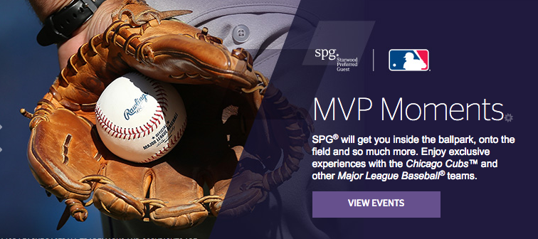 Use your Starpoints for amazing SPG Moments MLB Experience