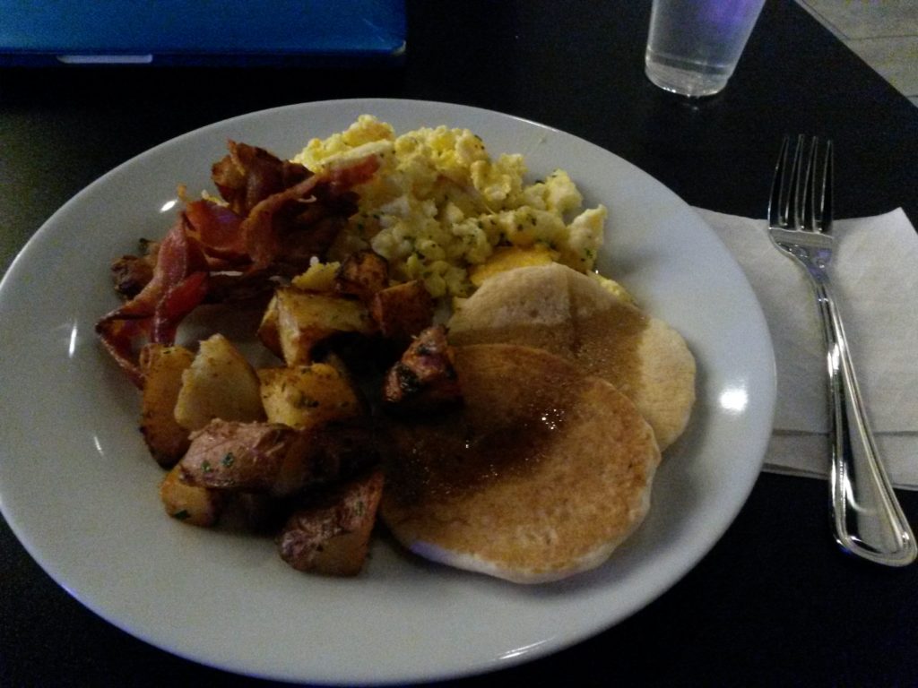 a plate of food on a table